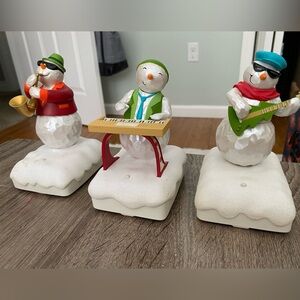 2010-2011 Hallmark Snowman Band Holiday Tour musical figures.